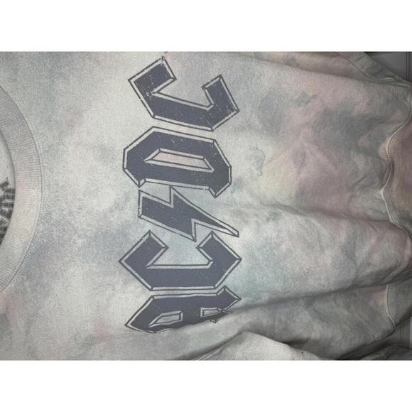 AC/DC Pastel Tye Dye Graphic Sweatshirt - Picture 3 of 5